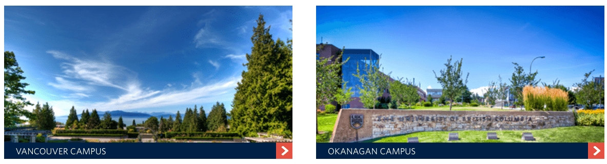 Virtual Tour of Vancouver Campus and Okanagan Campus