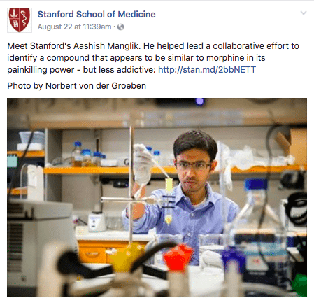 Facebook Post from Stanford School of Medicine